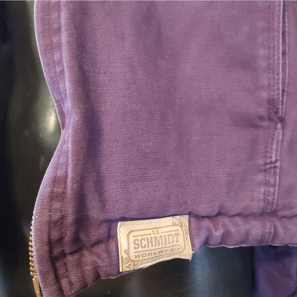 C.E. SCHMIDT WORK WEAR | PURPLE SHERPA LINED COAT - Picture 4 of 8